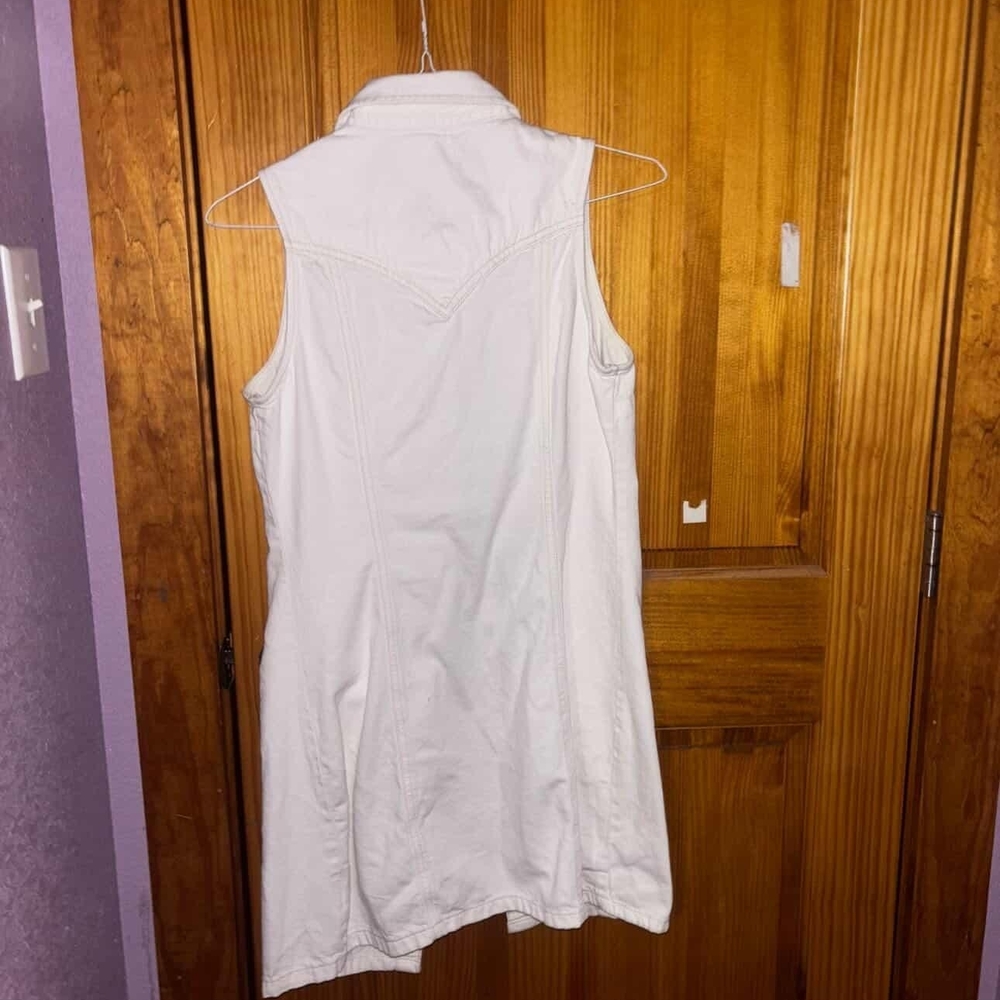 Wrangler Retro White Denim Dress - Picture 2 of 3